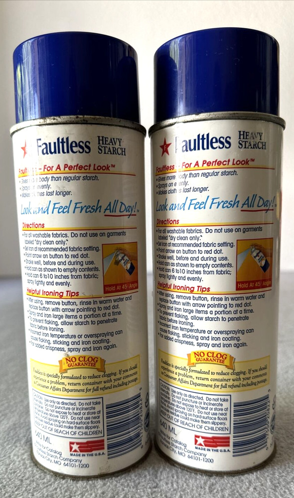 Faultless- Professional Formula, Heavy Starch, Vintage 22oz. 2000 exp date