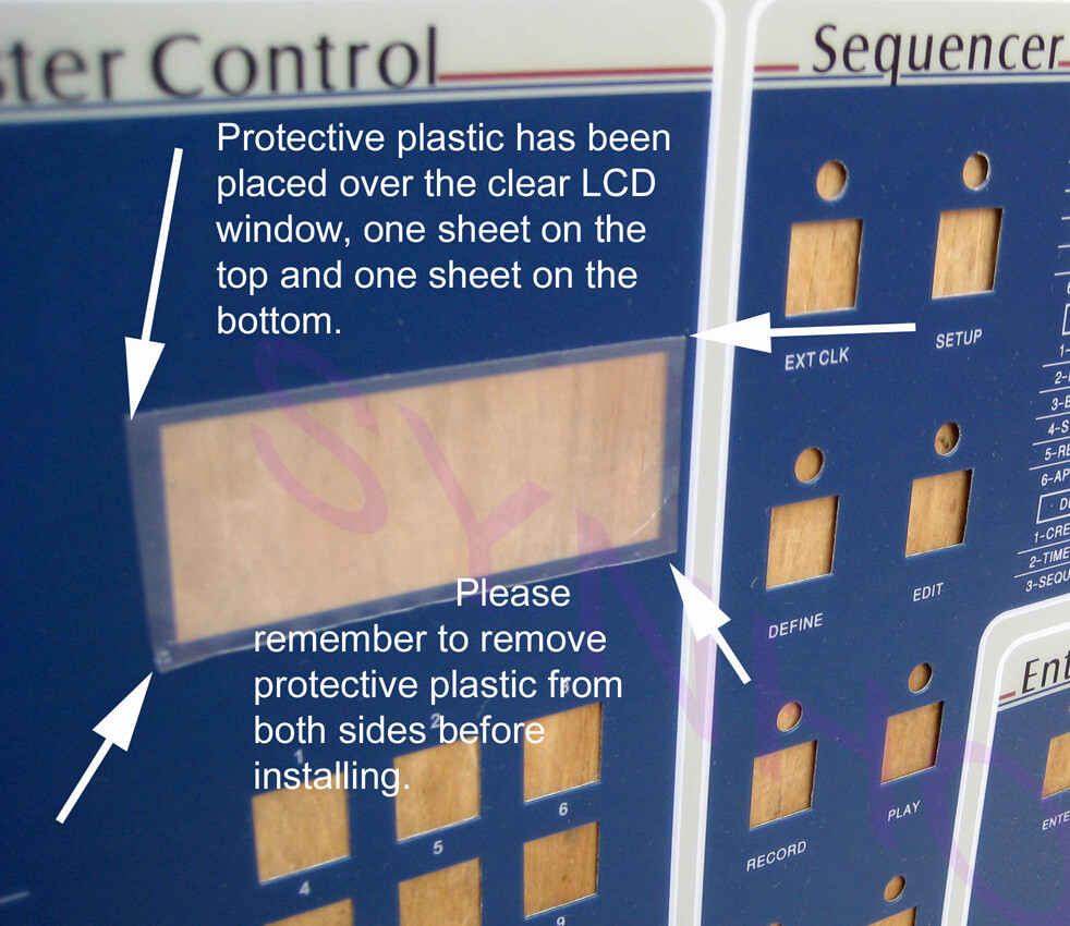 WORLD'S FIRST E-mu Emulator II+ HD Replacement Main Control Panel Overlay NEW!