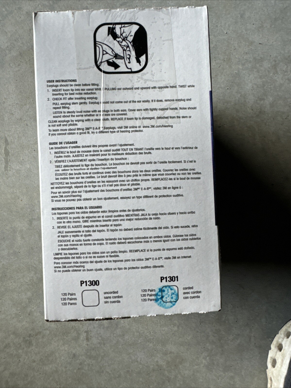 3M SKULL SCREWS P1301 CORDED BOX Of 120 FREE SHIPPINg