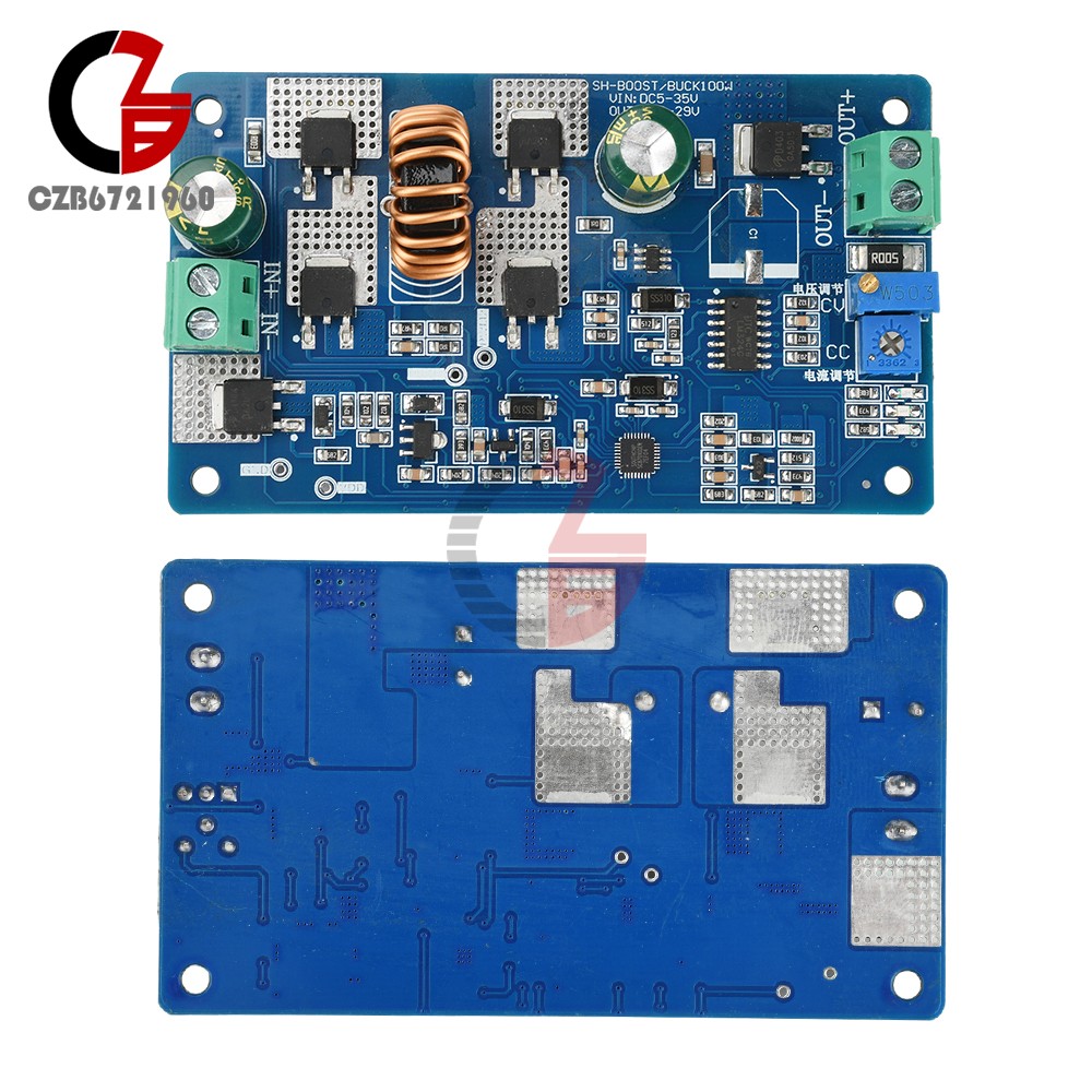 5-35V 10A DC-DC Auto Boost Buck Module CC-CV Battery Charging LED Driver Module