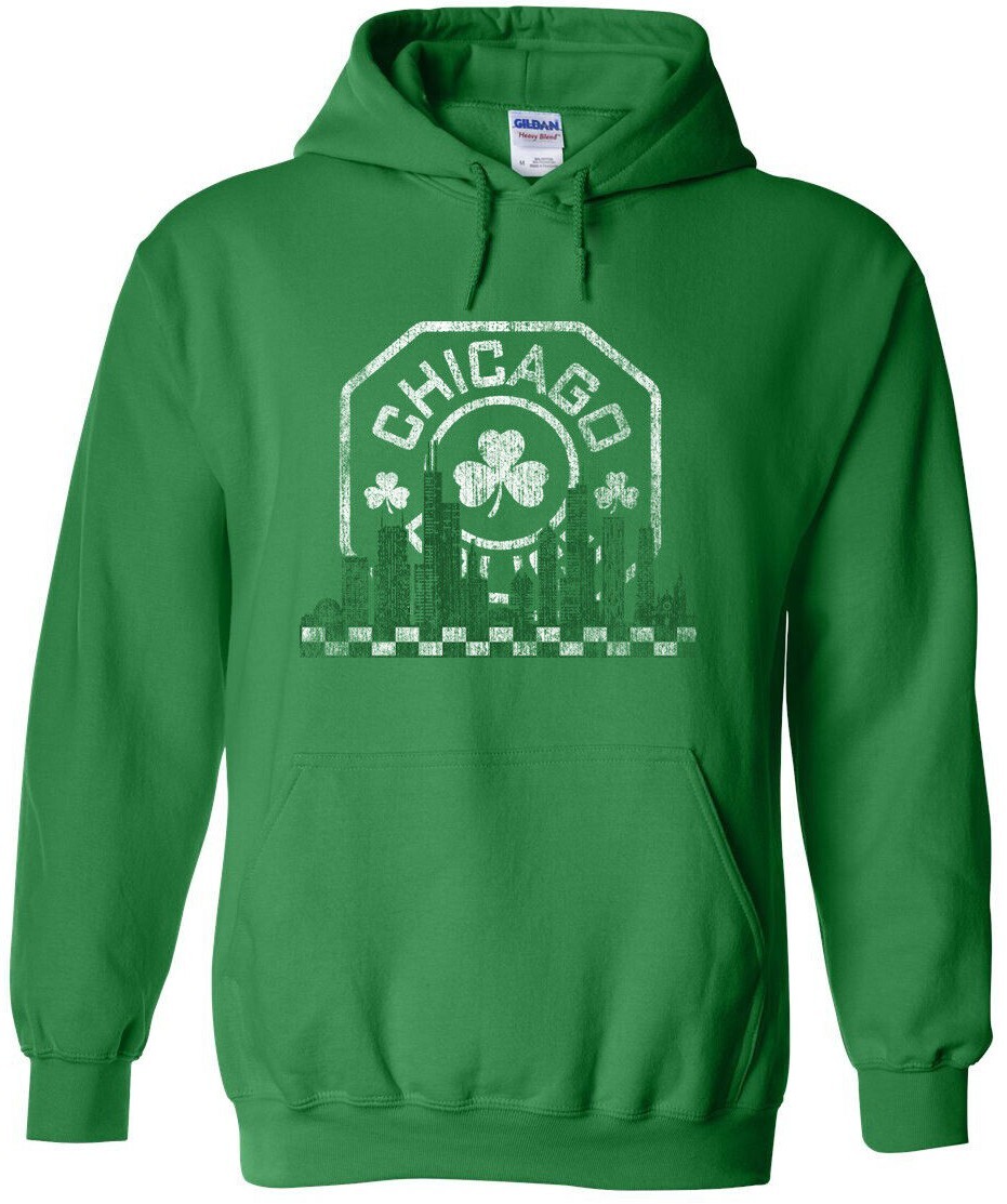 Irish Chicago Police City Skyline Pullover Hoodie