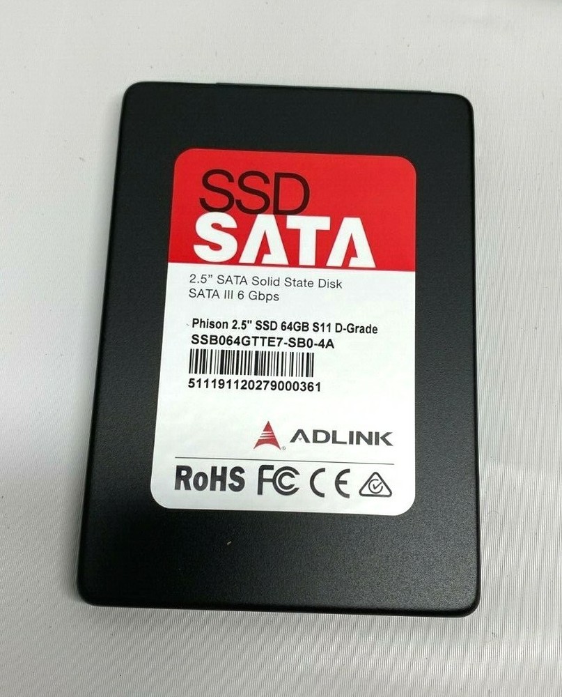 ADLINK 2.5" SATA Solid State Disk SSB064GTTE7-SB0-4A