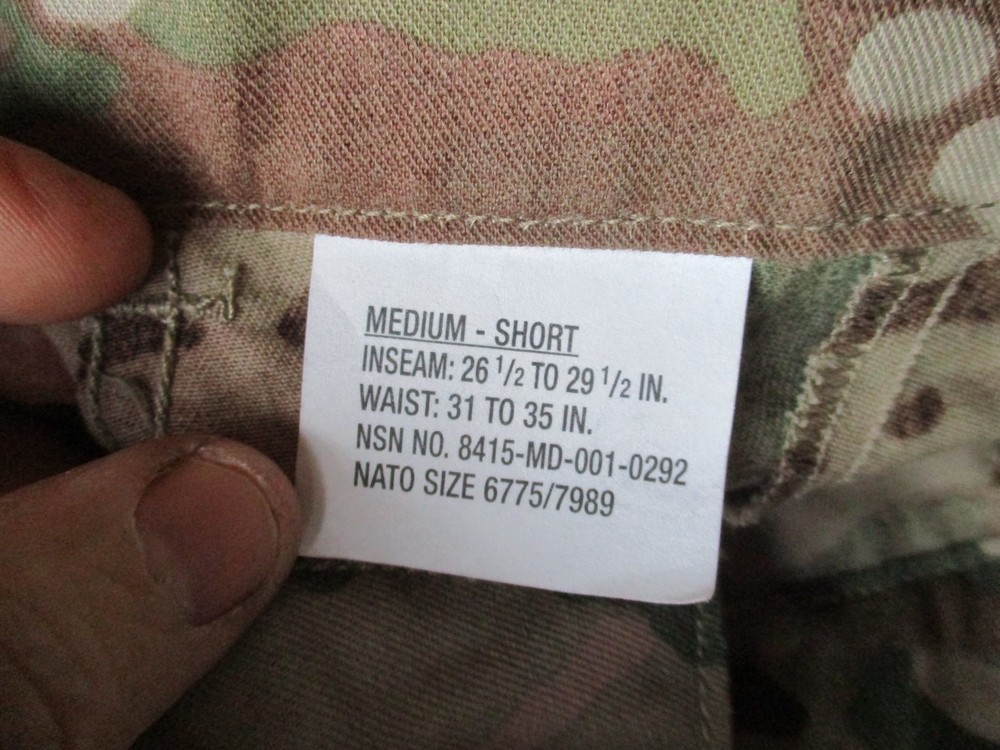 NWoT OCP, Multicam True COMBAT PANTS, Crye Kneepad Model, MEDIUM SHORT