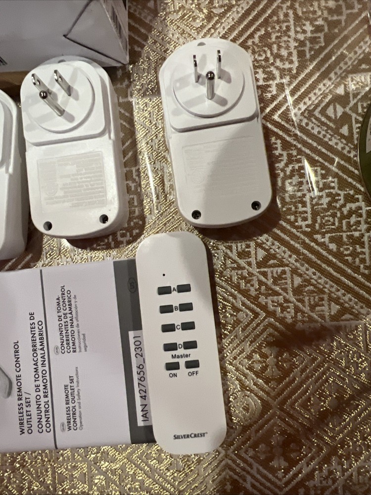 SilverCrest Indoor Wireless Socket Set - Up To 40m Range / 5 Piece Set