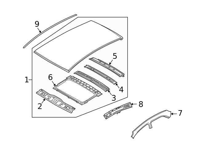Genuine GM Rear Bow 96534354