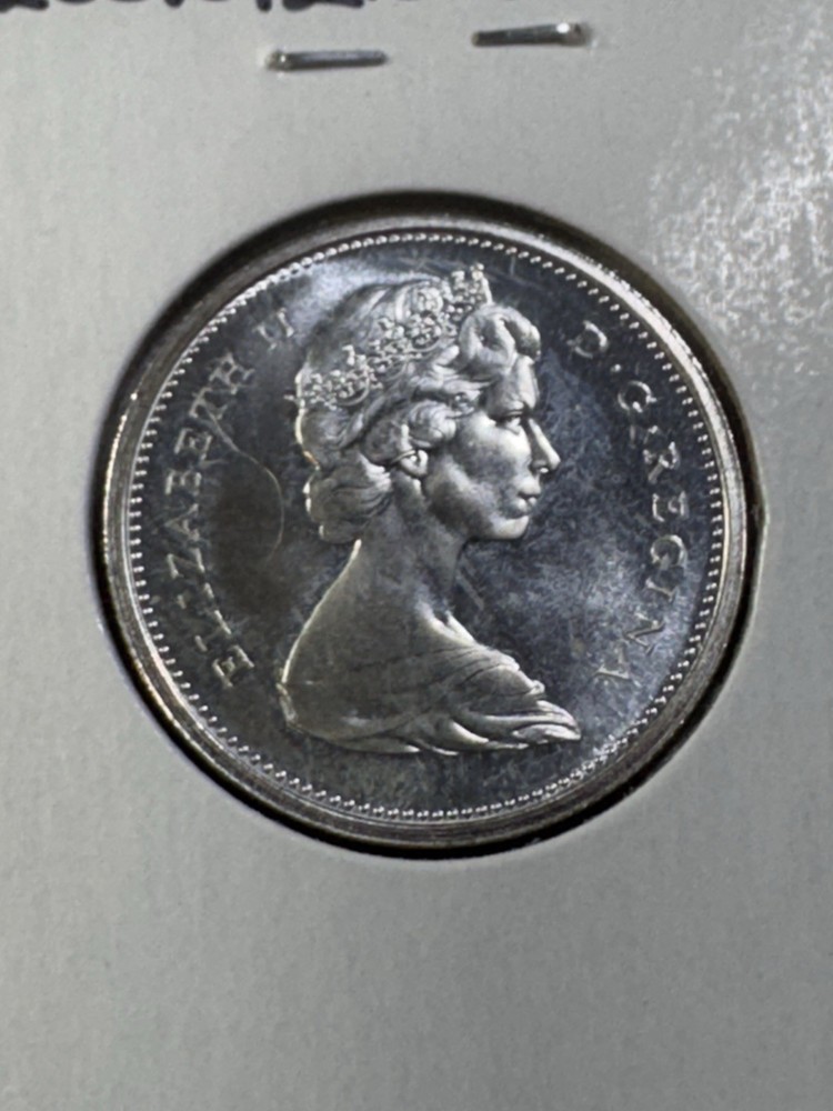 1965 Canada 25 Cents Silver Coin Proof Like