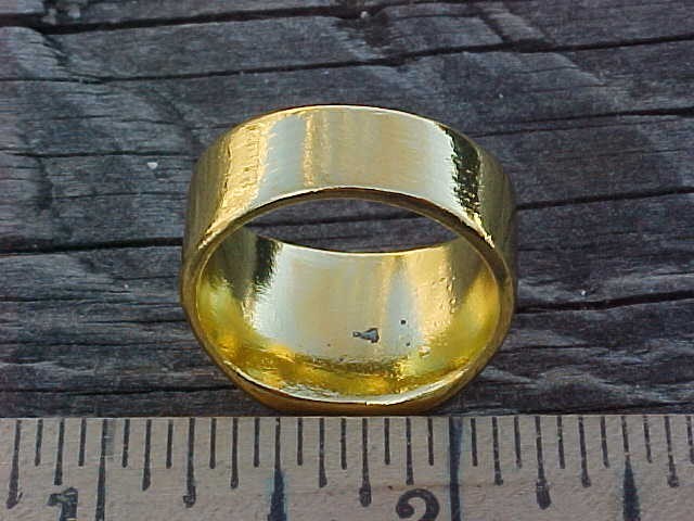 1958 1959 1960 Ford Edsel E Gold Chrome Ring Size #10 NOS Unique Logo Hi-Quality