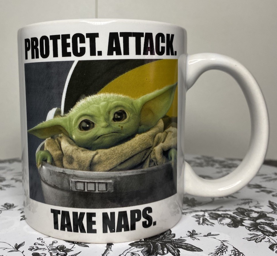 Star Wars The Mandalorian “Protect Attack Take Naps” Mug