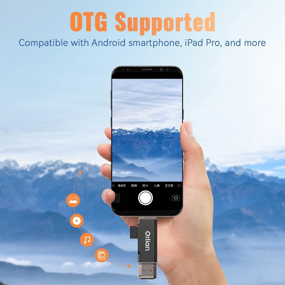SD Card Reader USB 3.0 Dual USB A & USB C to Micro SD/SD Memory Card Adapter