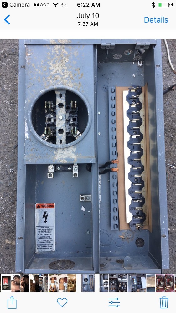 I.T.E METER SOCKET 125A 240V OBSOLETE RECONDITIONED GOOD CONDITION