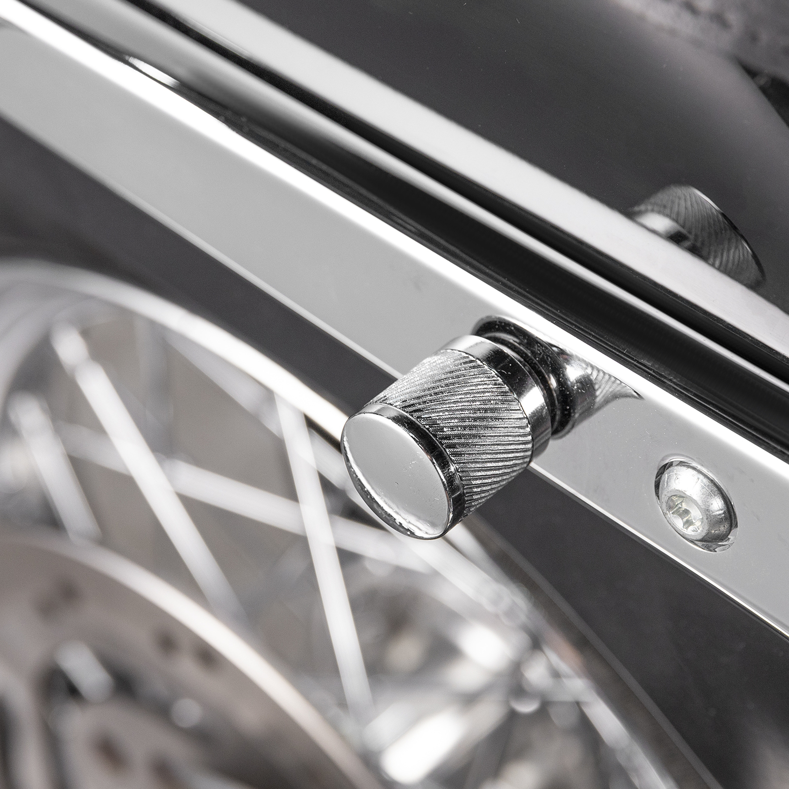 MOFUN 2pcs Chrome Docking Hardware Covers Kit For Harley Dyna Touring 1994-2025