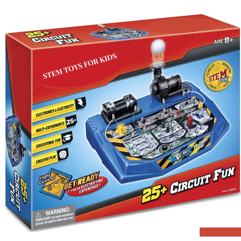 Gifts for Kids-Electrical Circuit Board Engineering Kit 25+ STEM Projects- 8+