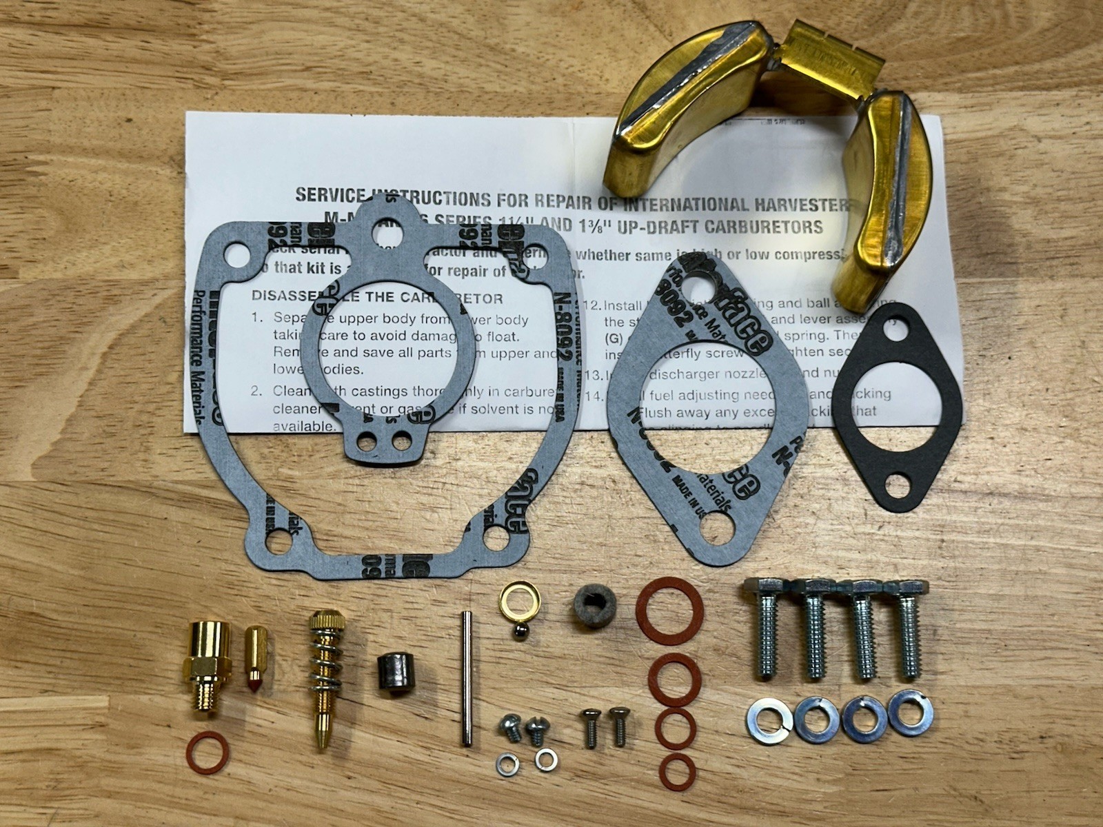 Farmall M, Super M, Super H, 600, 650 Basic Carburetor Repair Kit With Float