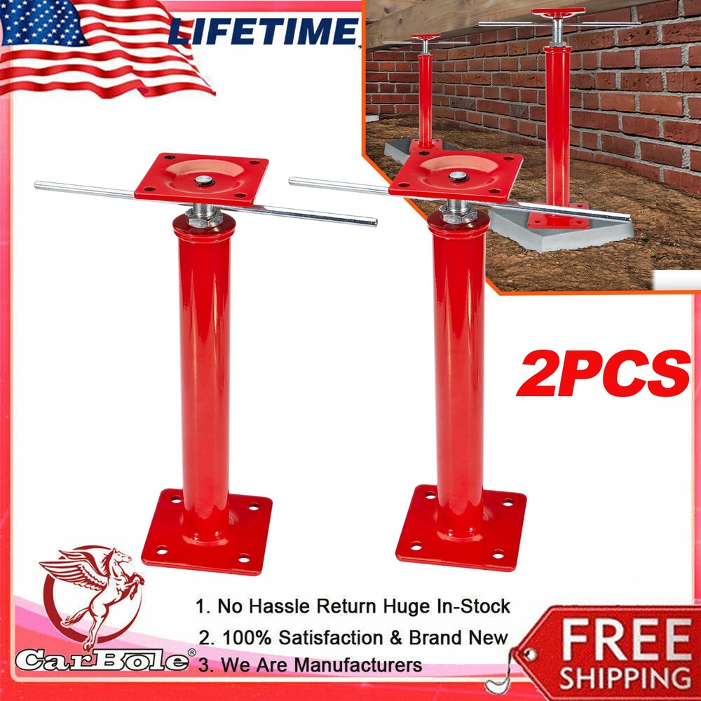 House Jacks for Leveling Crawlspace 16" -21" Adjustable for Cellar Ceiling 2Pack