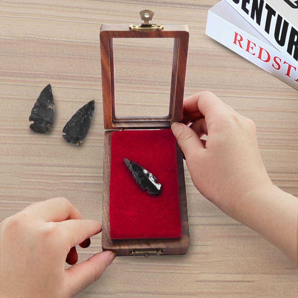 Arrowhead Display Case Arrowhead Shadow Box Handmade Small Wood Box Native Am...