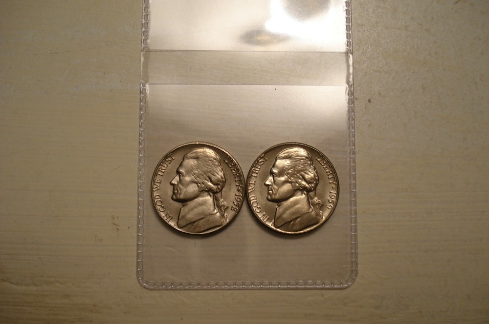 1958-D--1959-D JEFFERSON NICKELS