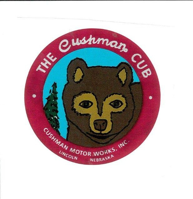 Cushman Cub Decal Gas Engine Motor