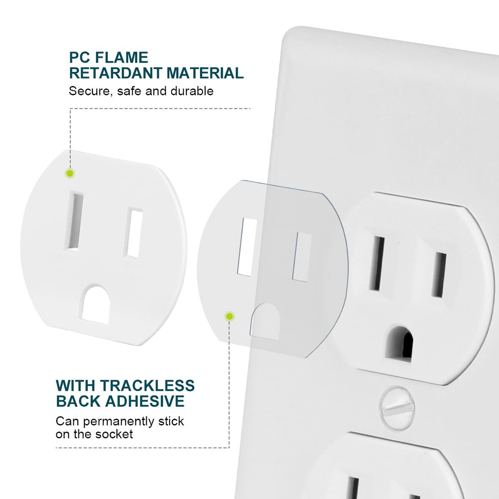 Loose Outlet Plug Fix, 12 Pack Plastic Socket Tightener Insert for Loose Outlets