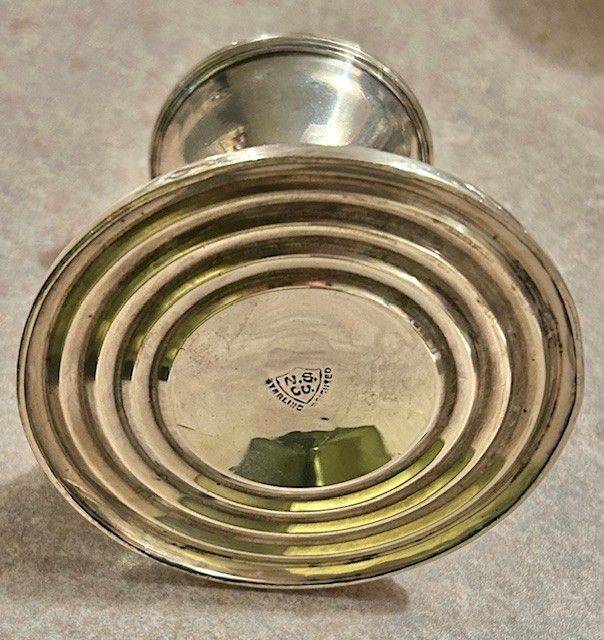 PAIR N.S. Co. Sterling Weighted Candle Stick Holder VINTAGE Very Nice Condition