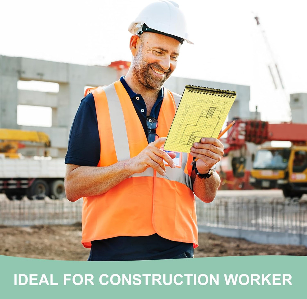 Engrowtic 2 Pack Graph Paper Spiral Notepad A5 Top Wirebound Notepad Grid Notebo