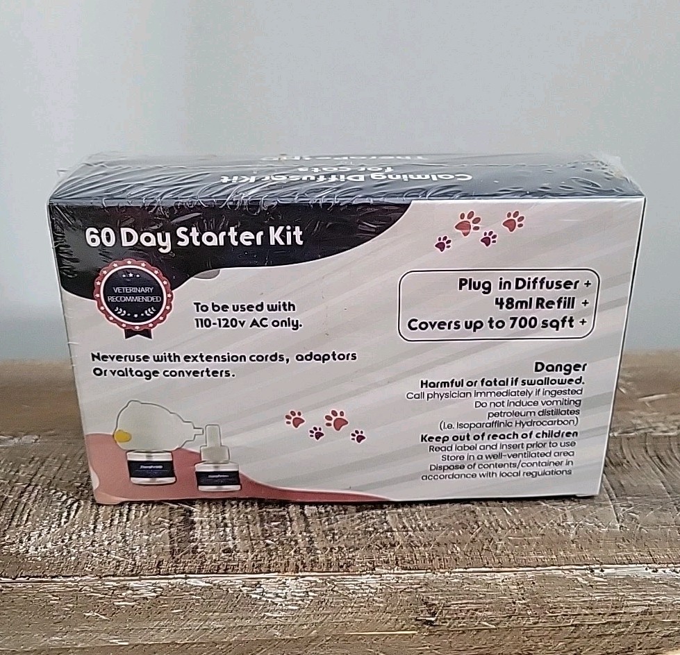 TheraPetMD Advanced Cat Calming Diffuser Kit 60 Day Supply 1 Diffuser 2 Refills