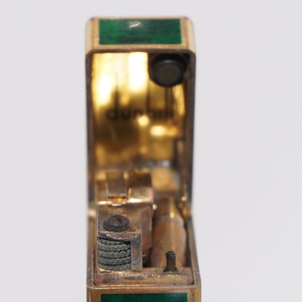 Dunhill Rollagas Lighter_Green Shell-Ultrasonically cleaned_Working