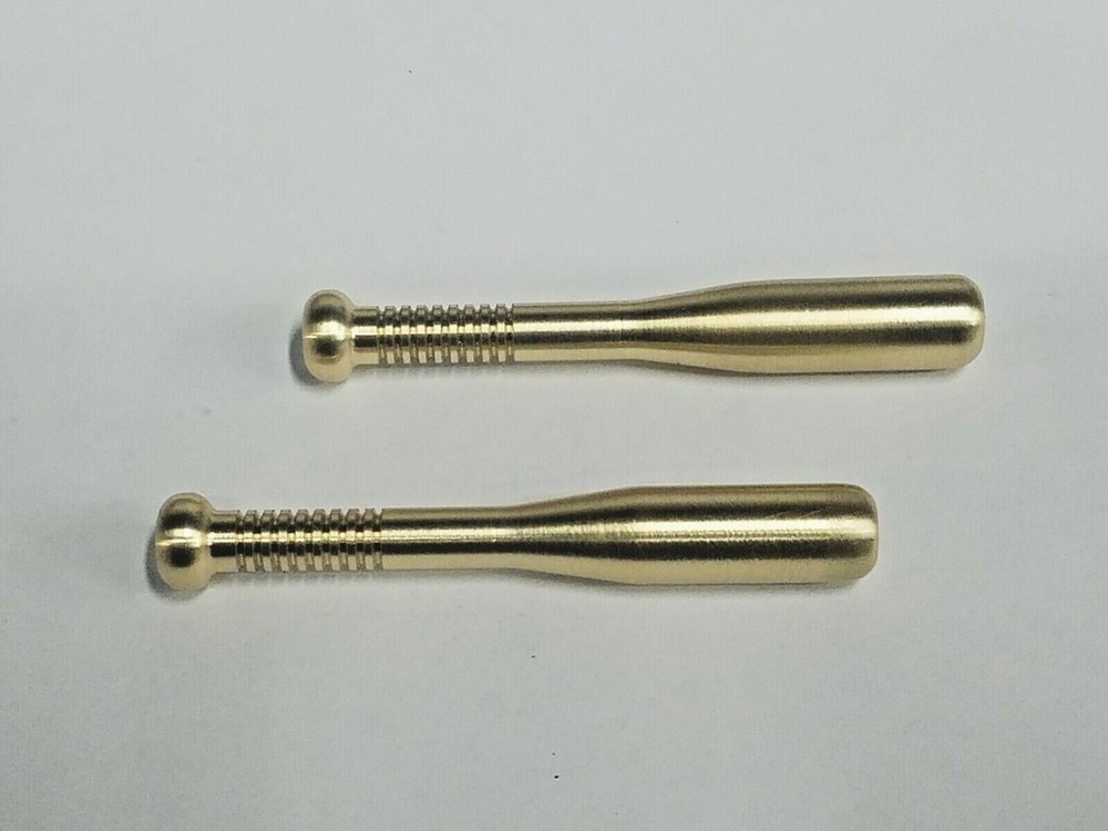TWO SOLID BRASS ONE HITTER PIPE* BASEBALL BAT DESIGN*USA MADE* HIGH QUALITY