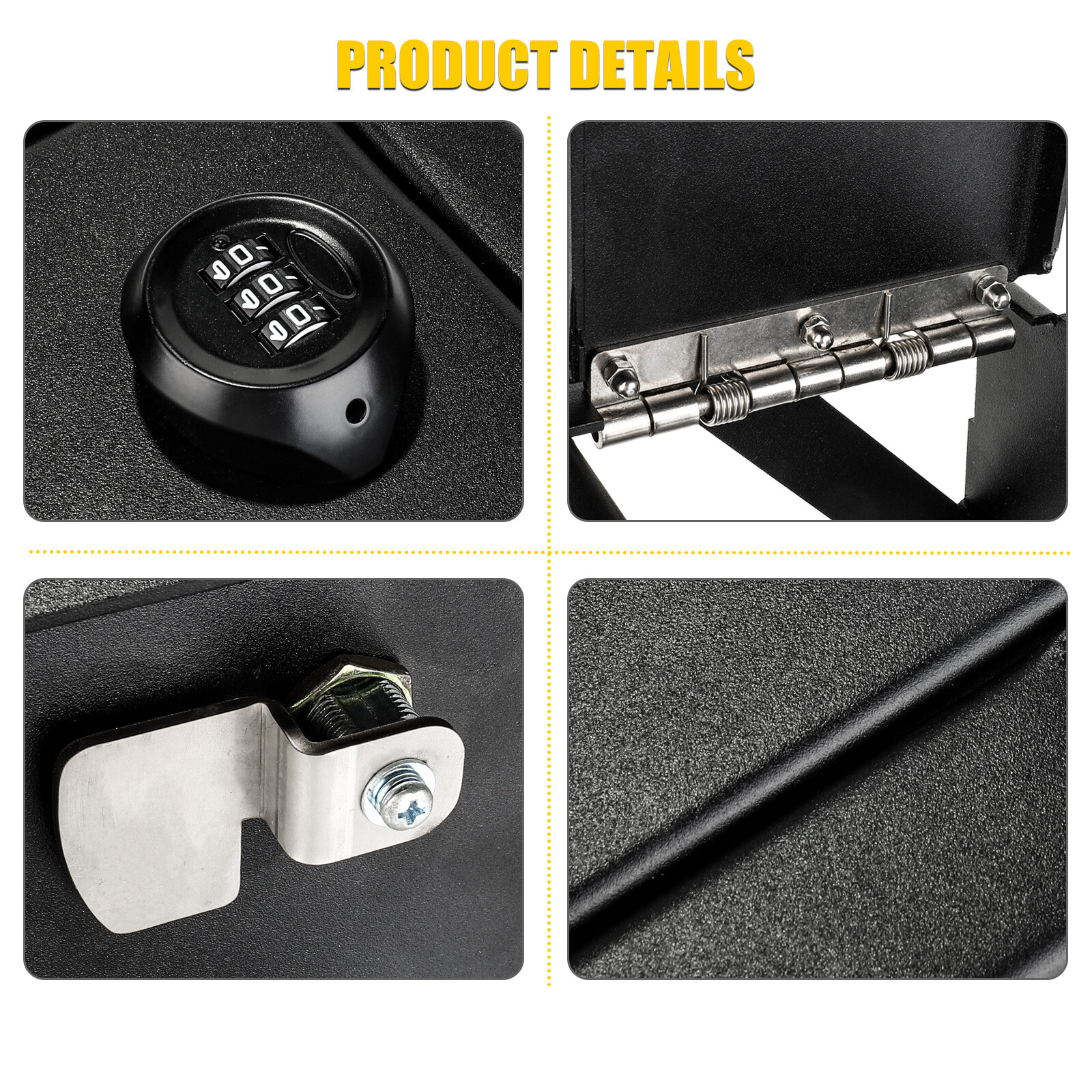 Fits Toyota 2022-2025 Tundra & Sequoia Center Console Safe Half Cabinet Storage.