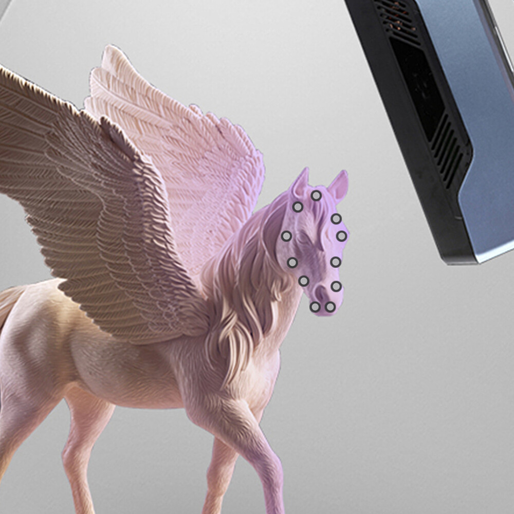 5 Sheets Marking Stickers 3D Scanner Reference Points Markers for 3D Scanning