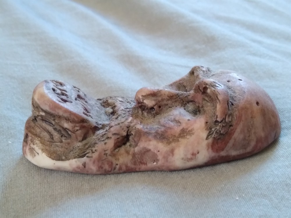 Vintage Man's Face Chewing Gum Dish Rest.