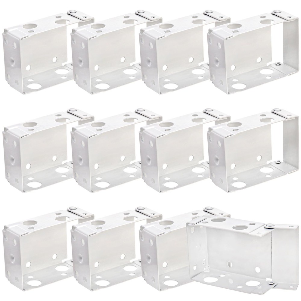 12 Pack 2.5 Inch Blind Brackets, Low Profile Box Mounting Bracket for Window ...