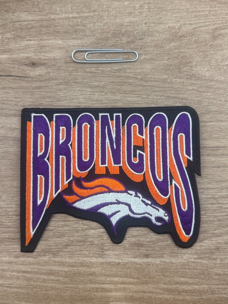 Denver Broncos 5" Iron On Embroidered Patch ~ Free Tracking!