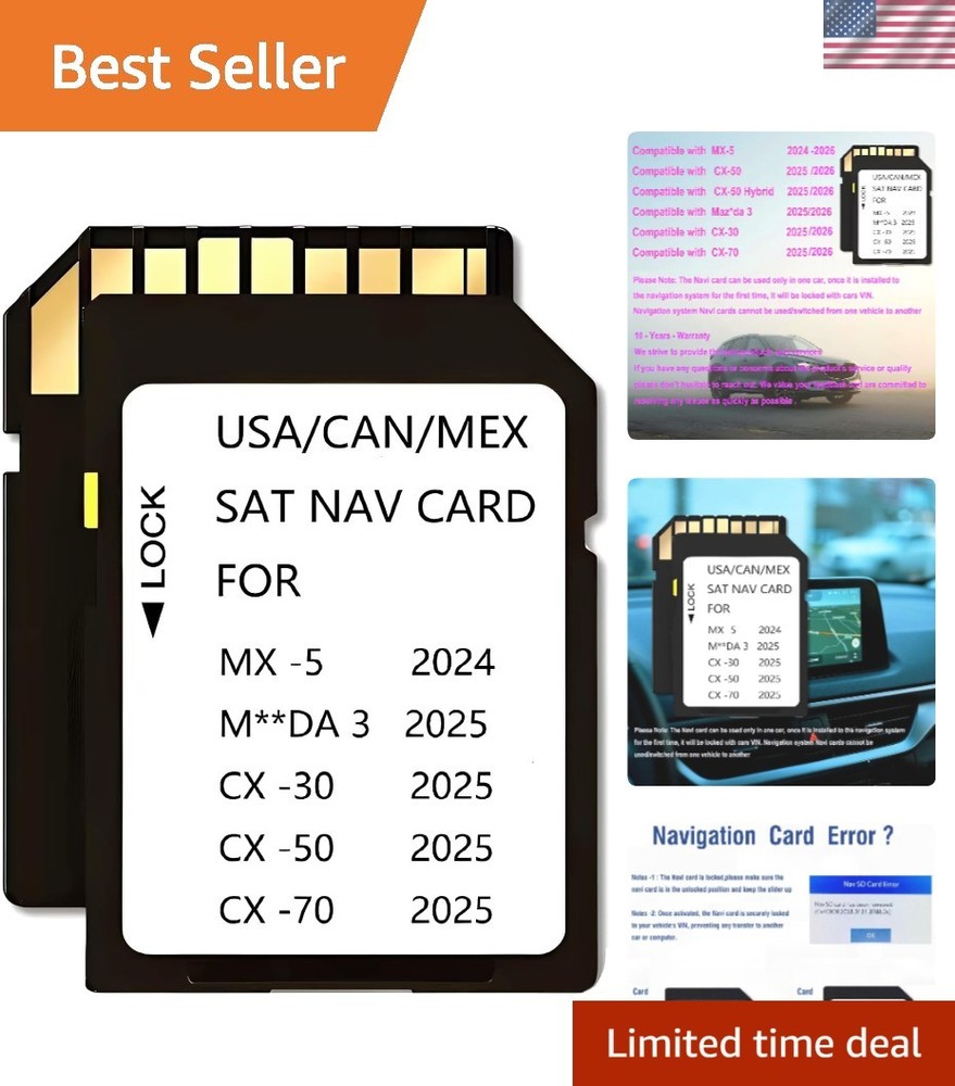 Mazda 2025-2026 Navigation Memory Card - Class 10 GPS Map Storage Solution
