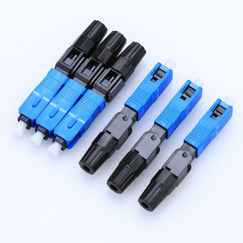 100pcs FTTH Embedded Type SC Cold Drop Cable Connector Quick Cold Joints Rapid