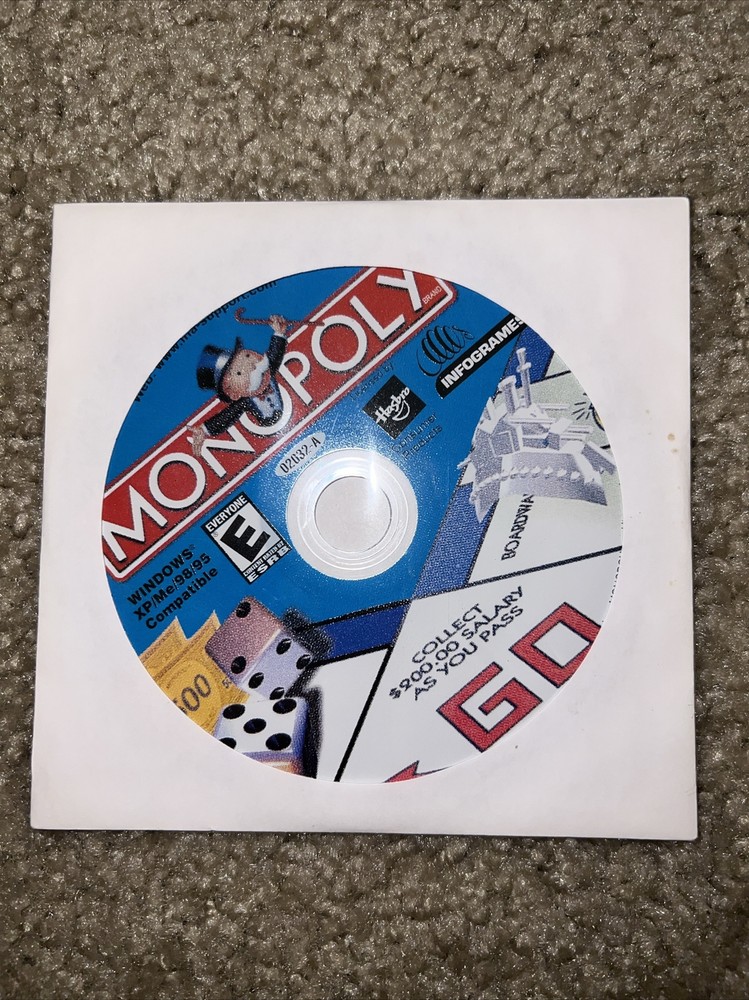 Monopoly PC CD Rom compatible with windows XP/ME/98/95