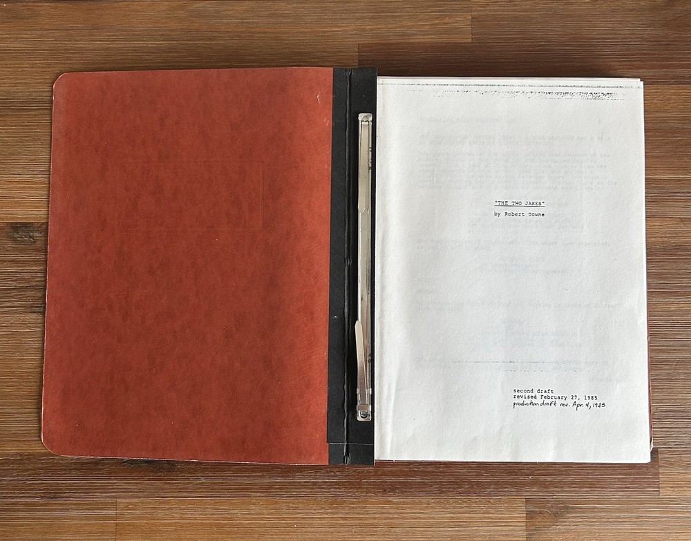 Jack Nicholson THE TWO JAKES Robert Towne Second Draft 1985 Revised Film Script