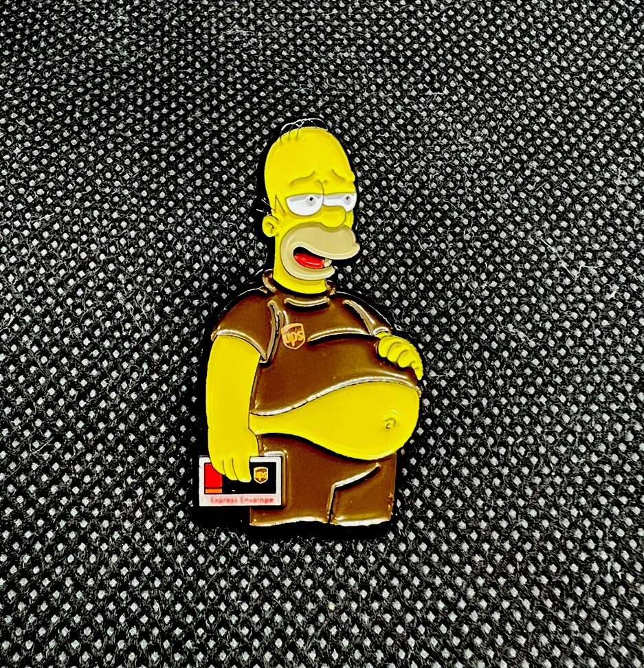 1-UPS Homer Simpson enamel pin