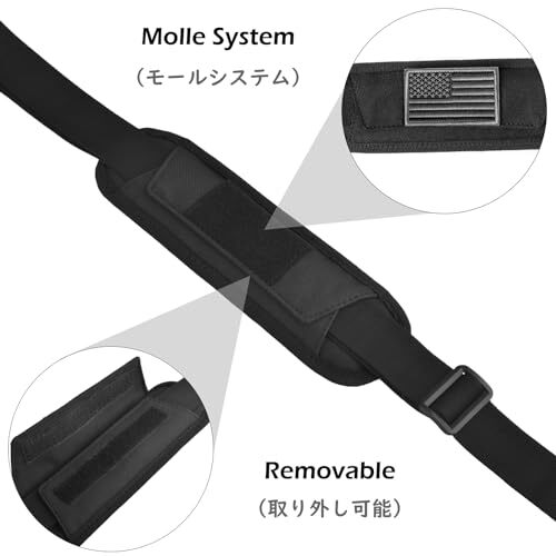Bag Shoulder Strap Replacement Adjustable Strap with 02# Black With Padded