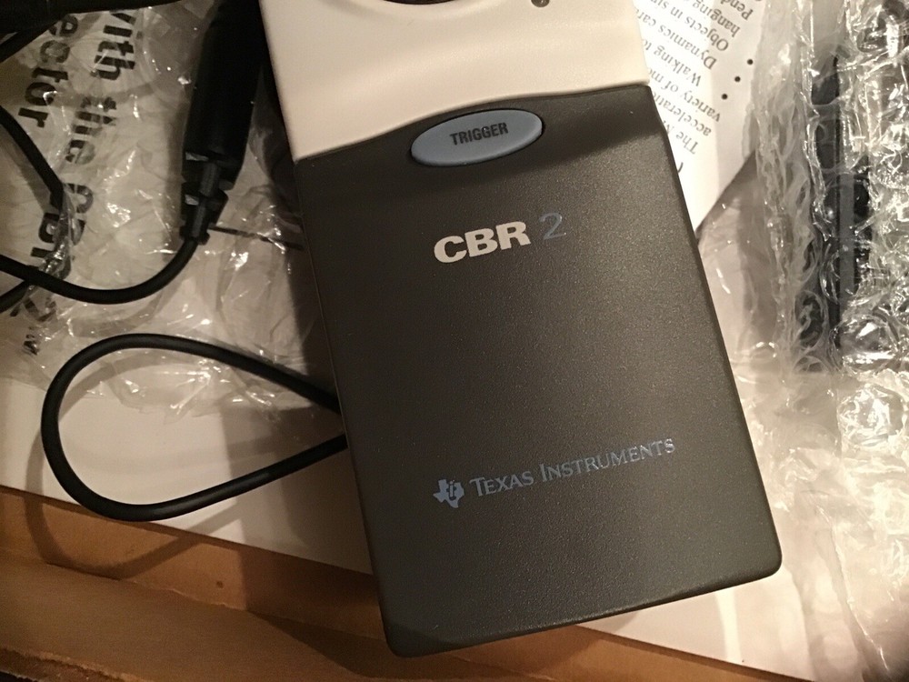Texas Instruments CBR 2 Sonic Motion Detector In Box With Cable & Instructions