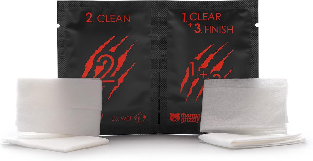 Kryonaut - 1 Gram - Extremely High Performance Thermal Paste + 12 Cleaning Wipes