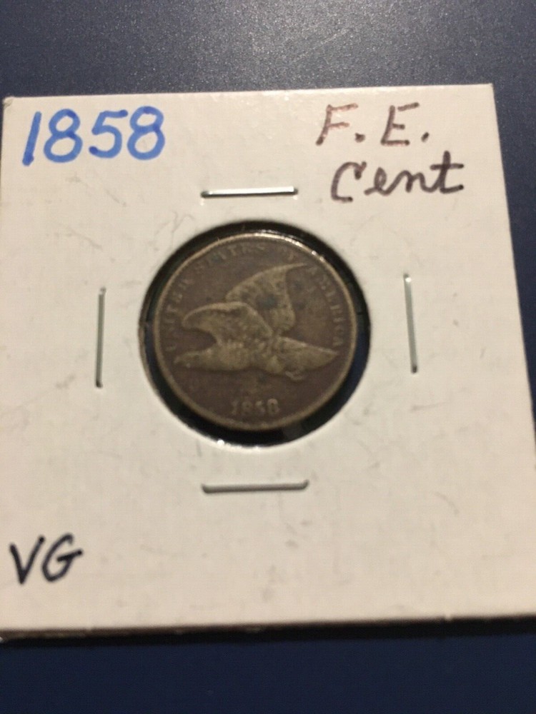 1858 Flying Eagle Cent. Good condition. Rare. Small letters