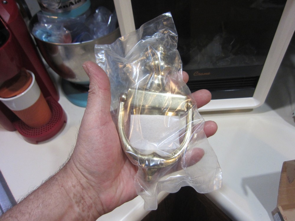 Baldwin Polished Forged Solid Brass Door Knocker #0102-003