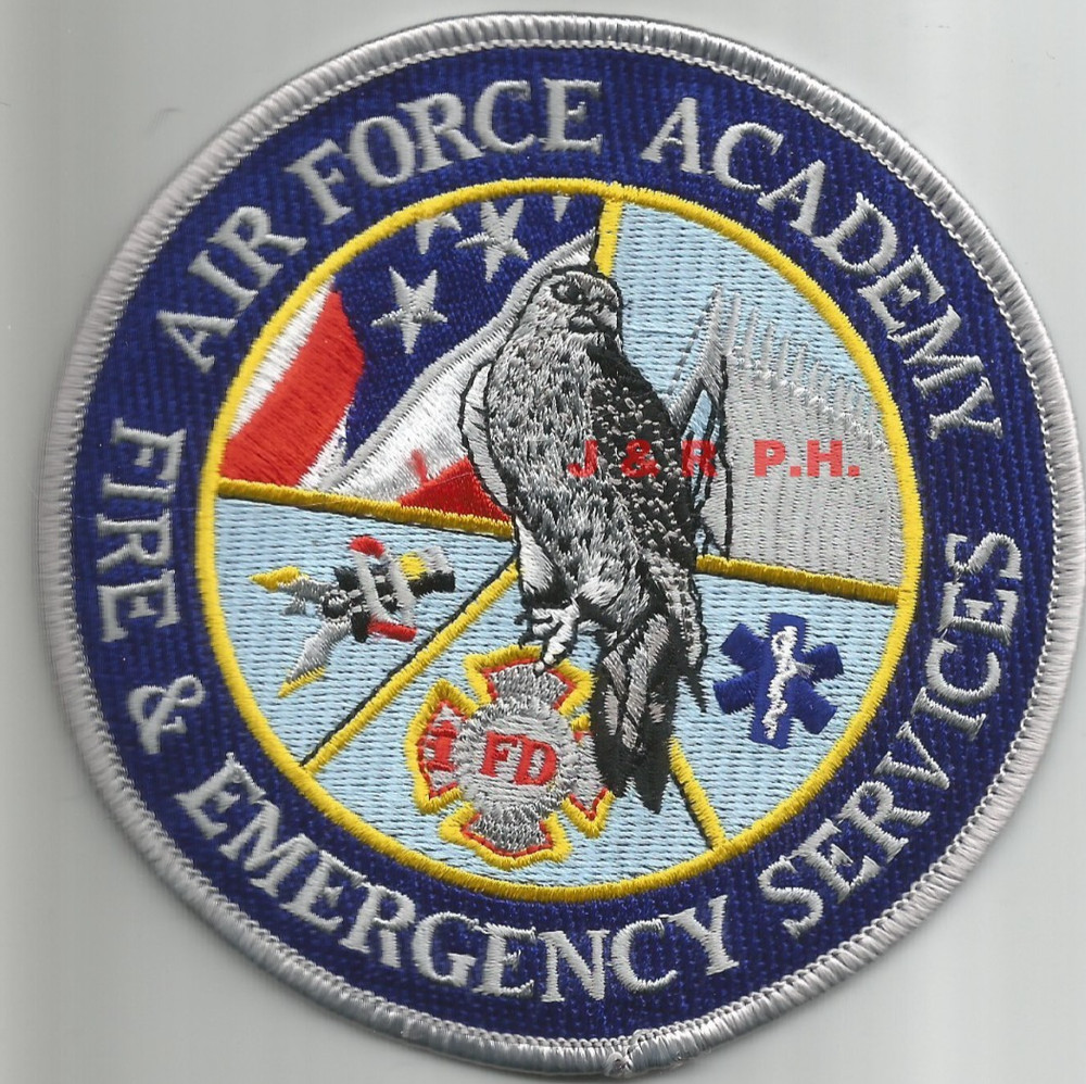 AIR FORCE ACADEMY  Fire-Emergency Services, CO (4.5" round size)  fire patch