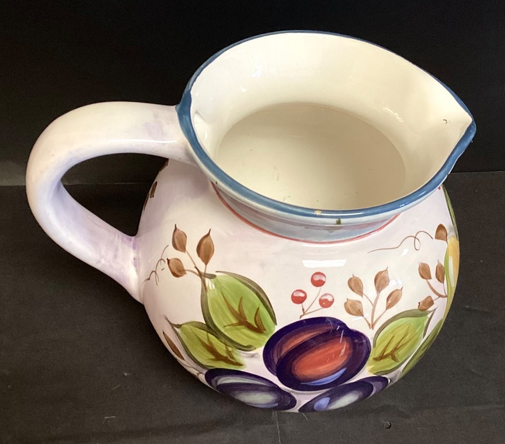 Heritage Mint, LTD. Black Forest Fruits Ceramic 3 Quart Pitcher
