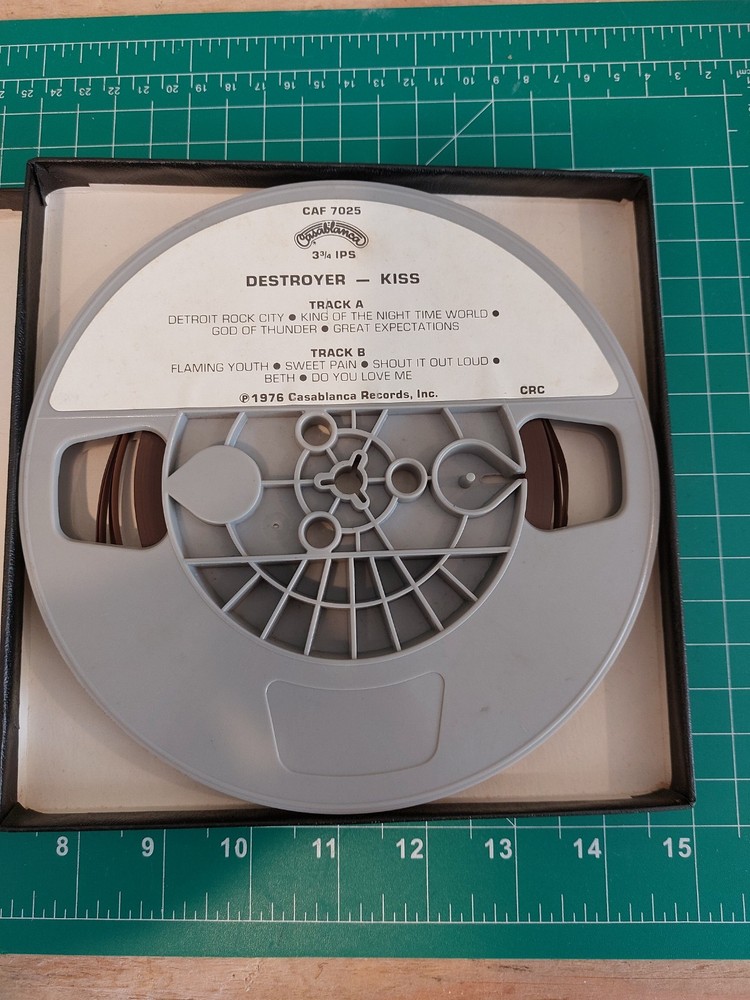 KISS DESTROYER REEL TO REEL TAPE 1976 No Box