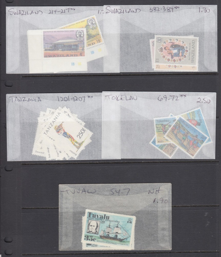 British Commonwealth, 45 diff MNH complete sets, 65¢ - $7.75 CV per set, VF.
