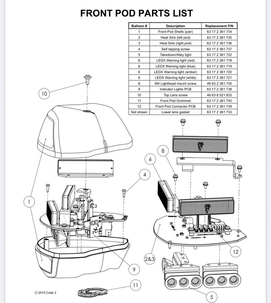 Code 3 BMW (R1200RT-P/R1250RT-P)