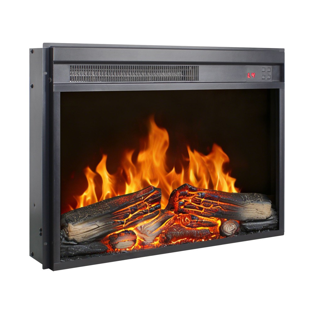 Fireplace with log set Features flame effect Timer function Overheat protection