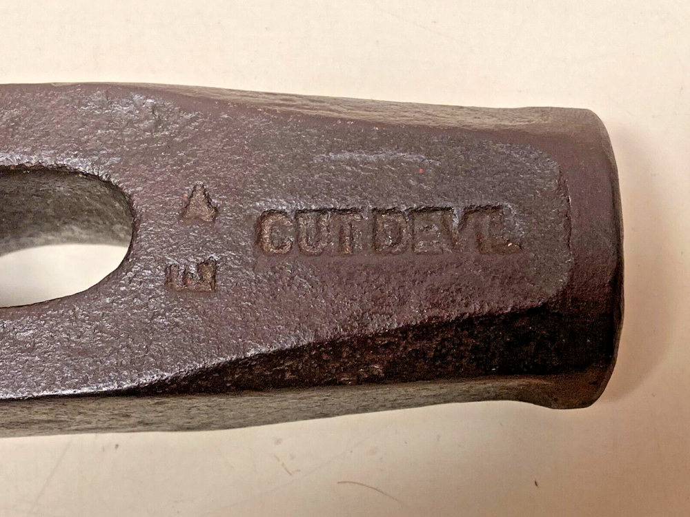 Vintage Cut Devil rail cutter sledge head
