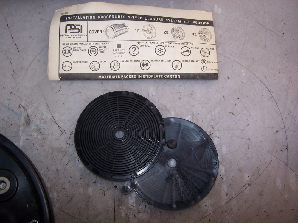 NEW PSI TELCO 2D2-1E TELECOMMUNICATION CABLE ENDPLATE TYPE 510